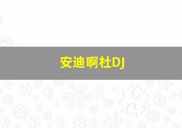 安迪啊杜DJ