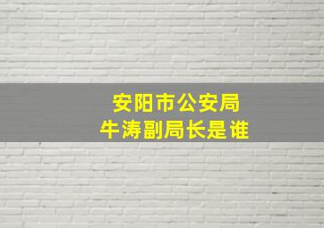 安阳市公安局牛涛副局长是谁