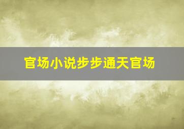 官场小说步步通天官场