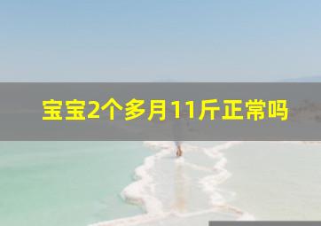 宝宝2个多月11斤正常吗