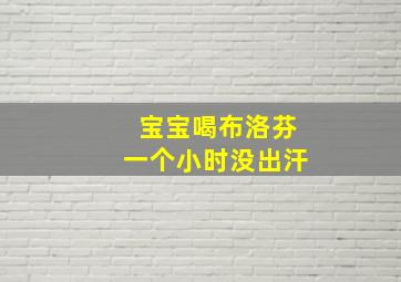 宝宝喝布洛芬一个小时没出汗