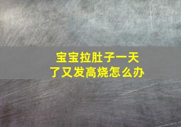 宝宝拉肚子一天了又发高烧怎么办