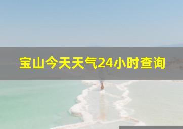 宝山今天天气24小时查询