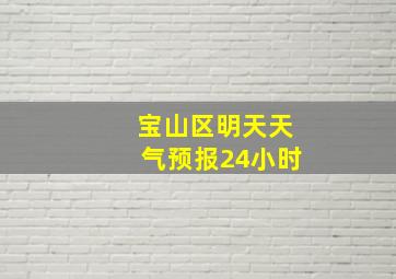 宝山区明天天气预报24小时