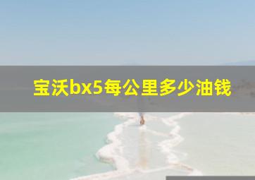 宝沃bx5每公里多少油钱