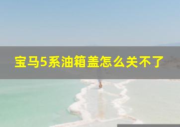 宝马5系油箱盖怎么关不了