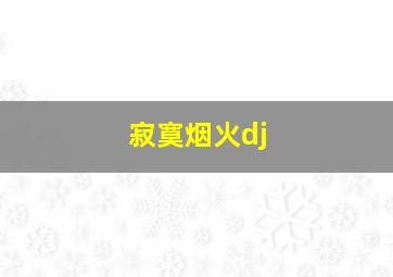 寂寞烟火dj