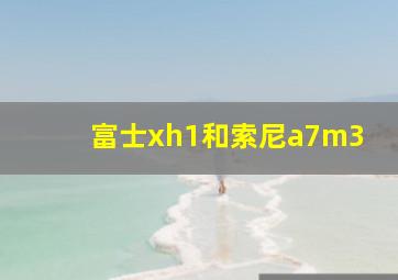 富士xh1和索尼a7m3