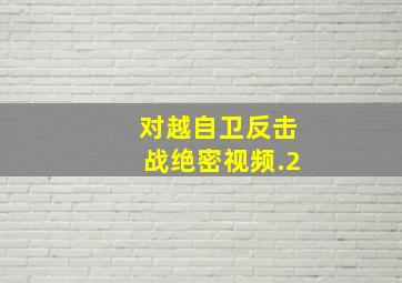 对越自卫反击战绝密视频.2