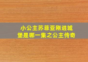 小公主苏菲亚刚进城堡是哪一集之公主传奇