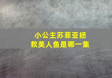 小公主苏菲亚拯救美人鱼是哪一集