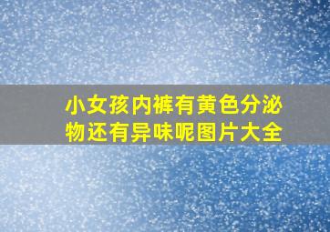 小女孩内裤有黄色分泌物还有异味呢图片大全