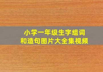 小学一年级生字组词和造句图片大全集视频