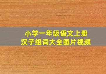 小学一年级语文上册汉子组词大全图片视频