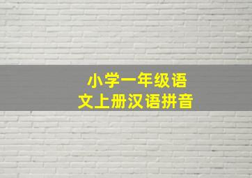 小学一年级语文上册汉语拼音