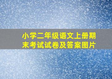 小学二年级语文上册期末考试试卷及答案图片