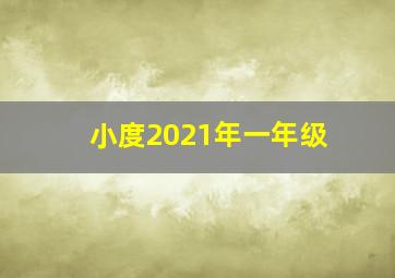 小度2021年一年级