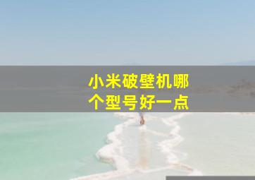 小米破壁机哪个型号好一点