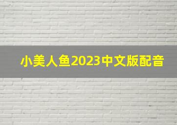 小美人鱼2023中文版配音