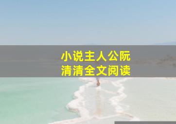 小说主人公阮清清全文阅读