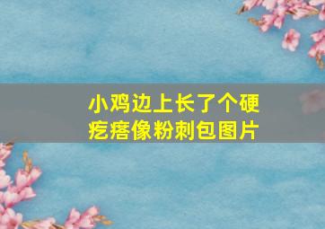 小鸡边上长了个硬疙瘩像粉刺包图片