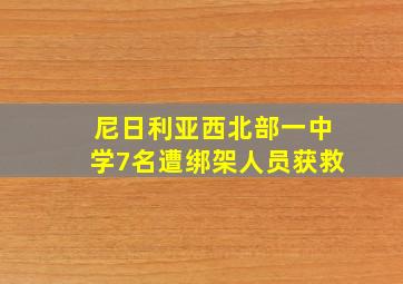 尼日利亚西北部一中学7名遭绑架人员获救