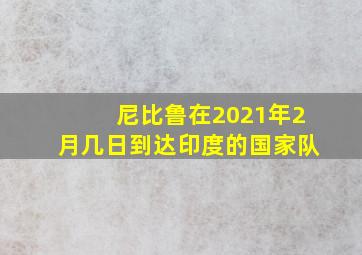 尼比鲁在2021年2月几日到达印度的国家队