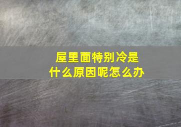 屋里面特别冷是什么原因呢怎么办