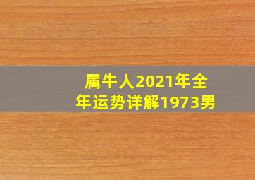 属牛人2021年全年运势详解1973男