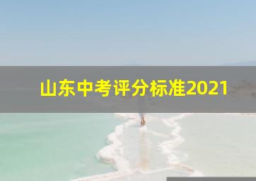 山东中考评分标准2021