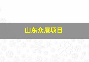 山东众展项目