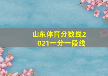 山东体育分数线2021一分一段线