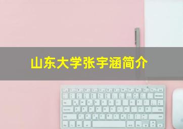 山东大学张宇涵简介