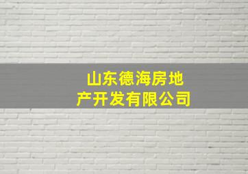 山东德海房地产开发有限公司