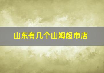 山东有几个山姆超市店