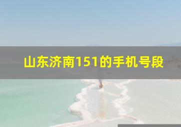 山东济南151的手机号段