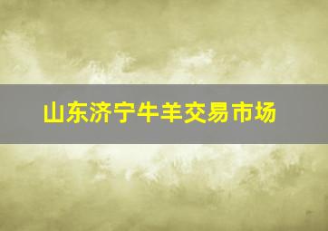 山东济宁牛羊交易市场