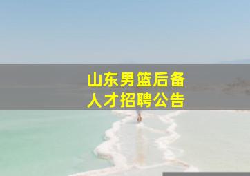 山东男篮后备人才招聘公告