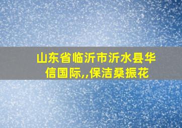 山东省临沂市沂水县华信国际,,保洁桑振花