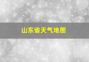 山东省天气地图