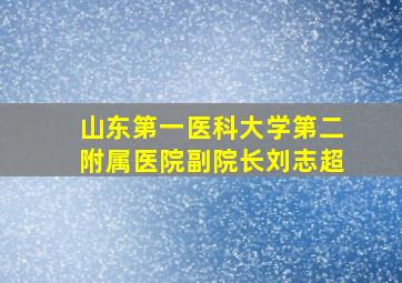 山东第一医科大学第二附属医院副院长刘志超