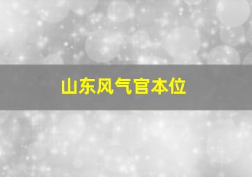 山东风气官本位