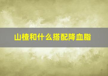 山楂和什么搭配降血脂