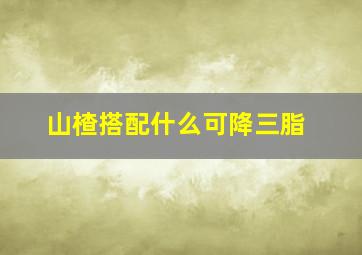 山楂搭配什么可降三脂