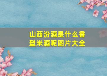 山西汾酒是什么香型米酒呢图片大全