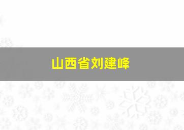 山西省刘建峰