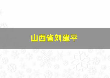 山西省刘建平