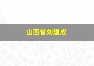 山西省刘建成