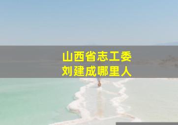 山西省志工委刘建成哪里人