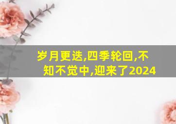 岁月更迭,四季轮回,不知不觉中,迎来了2024